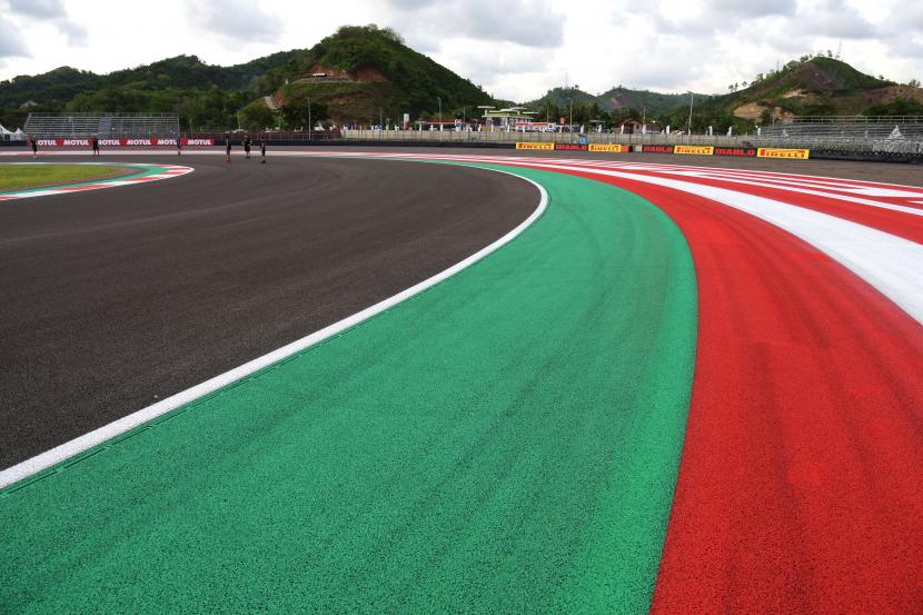 Sirkuit Mandalika, tempat  penyelenggaraan seri MotoGP pada 18 hingga 20 Maret 2022.