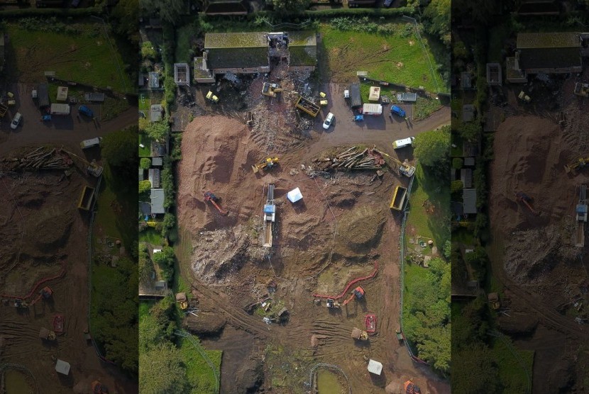 Sisa-sisa kerangka manusia yang diyakini berusia 1.400 tahun telah ditemukan di bawah bekas panti jompo di Inggris.