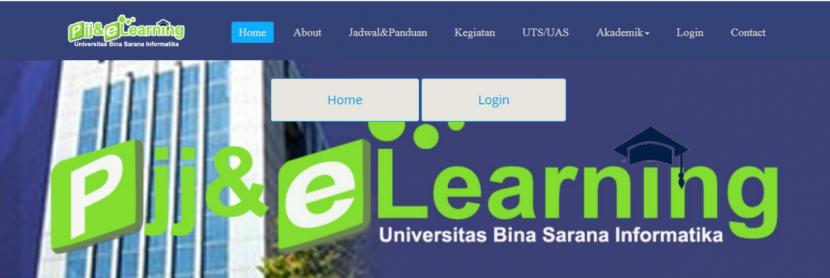 Sistem belajar daring Universitas Bina Sarana Informatika (UBSI).