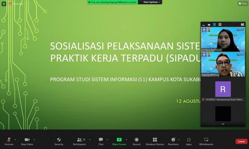  Sistem Informasi Universitas BSI kampus Sukabumi mengadakan Sosialisasi Sistem Praktik Kerja Terpadu (SIPADU).