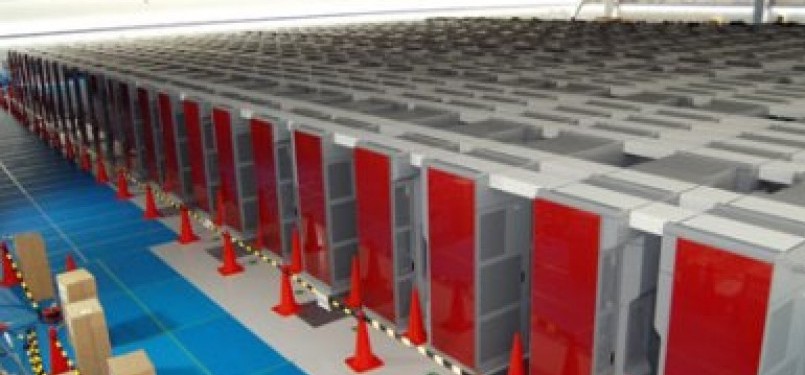 Sistem superkomputer K di Laboratorium Riken