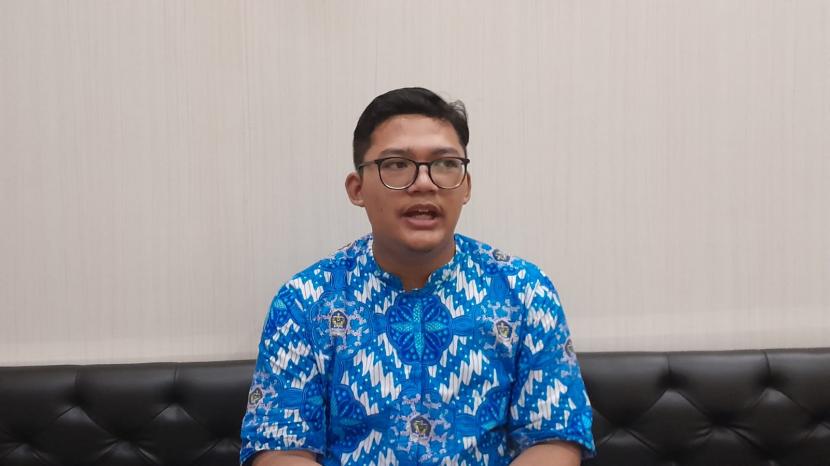  Siswa MAN 1 Yogyakarta, Fadhil Mufti Putra Fatria (17), yang diterima di lima universitas di luar negeri saat ditemui di sekolahnya, Jumat (10/3).