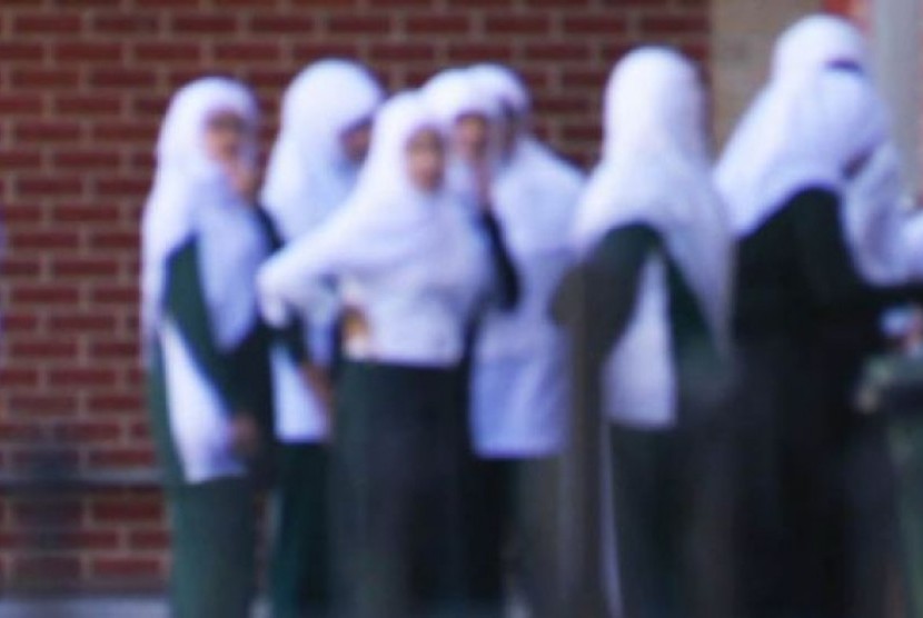 Siswa sekolah Islam di Australia.