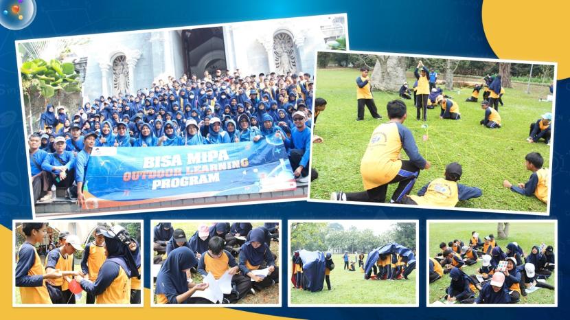 Siswa-siswi MTS Negeri 7 Jakarta memulai petualangan mereka dalam program outdoor learning BISA MIPA yang digagas Klinik Pendidikan MIPA (KPM), bertempat di Kebun Raya Bogor pada hari Rabu, (18/10/2023).