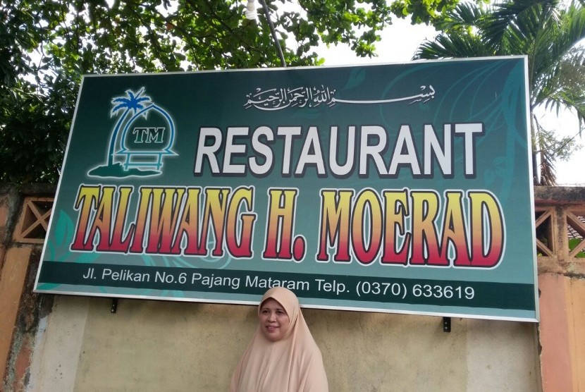 Siti Sovia, generasi kedua Restaurant Taliwang H. Moerad, Mataram, NTB. 