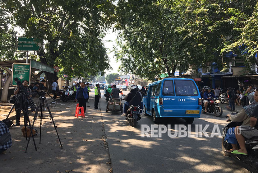 Situasi di Jalan Komjen Pol M Jassin berangur normal, Kamis (10/5).