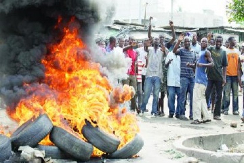 Situasi krisis di Pantai Gading pascapemilu (ilustrasi).