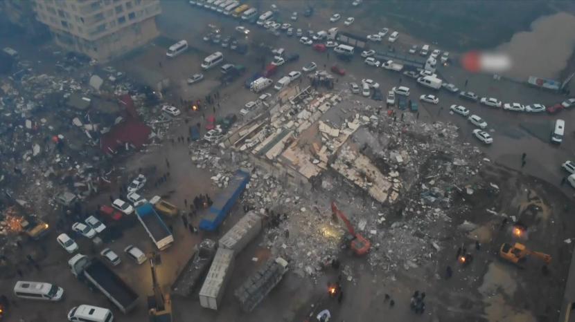 Situasi penanganan pascagempa bumi di Turki