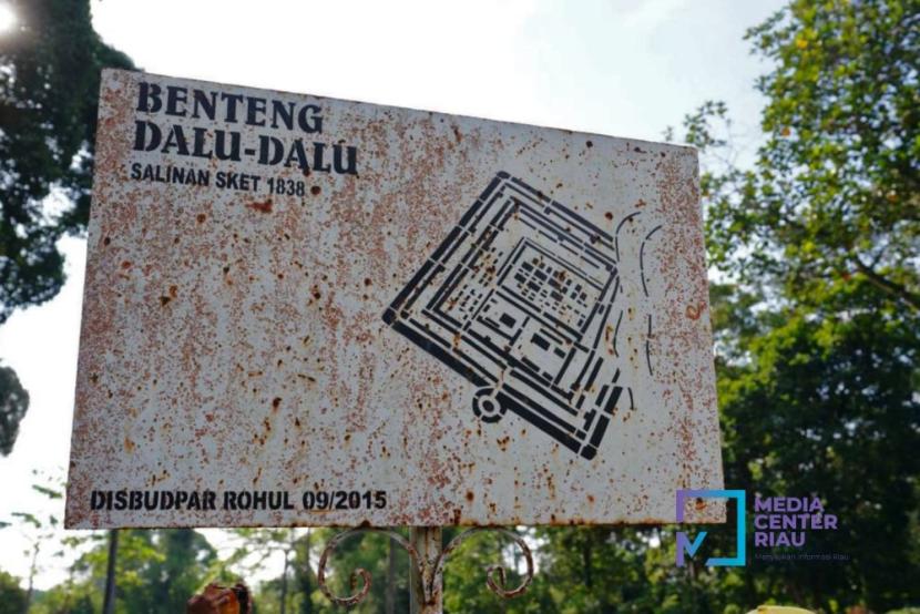 Situs cagar budaya Kampung Pertahanan Tuanku Tambusai di Daludalu, Kabupaten Rokan Hulu, Riau.