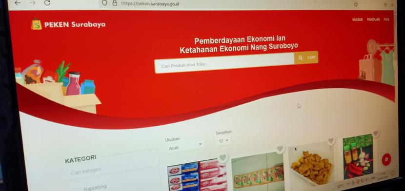 Situs e-Peken Pemkot Surabaya.