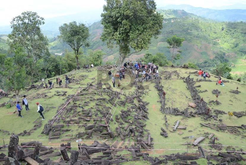   Situs Megalitikum Gunung Padang di daerah Cianjur, Jawa Barat. (Republika/Edi Yusuf)