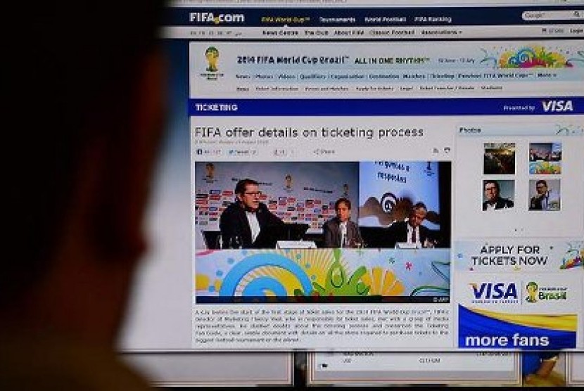 Situs resmi FIFA untuk pemesanan tiket Piala Dunia Brasil 2014