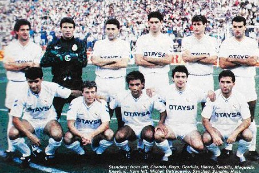 Skuat Real Madrid tahun 1990.