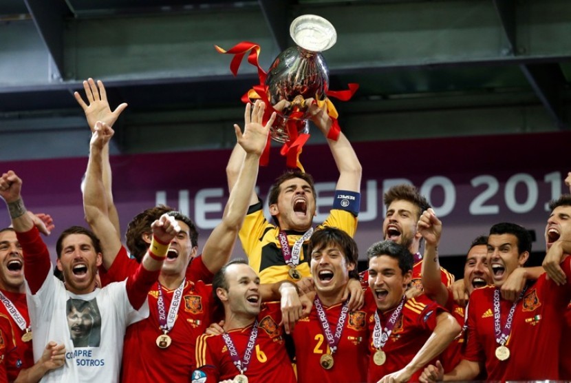 Skuat Spanyol Juara Piala Eropa 2012