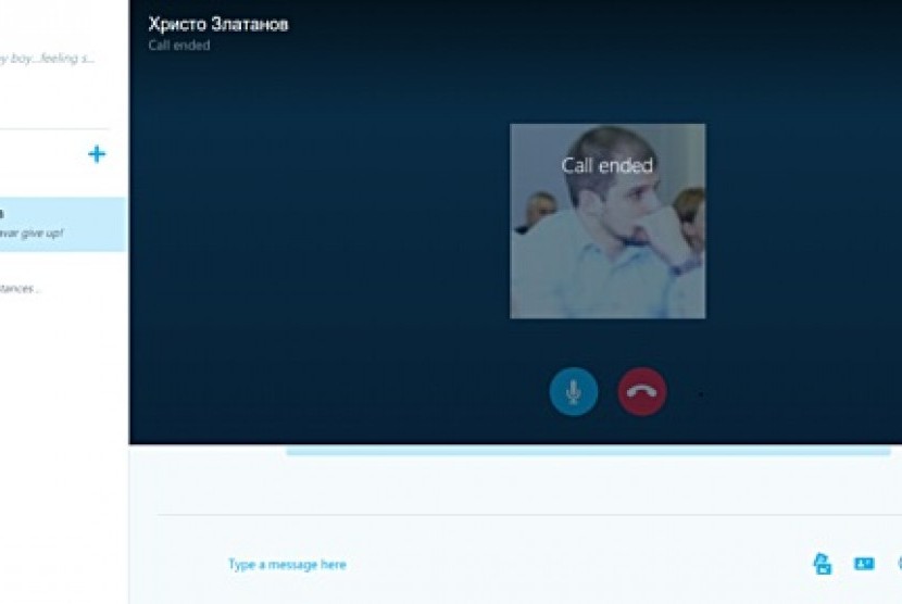 Skype. Ilustrasi