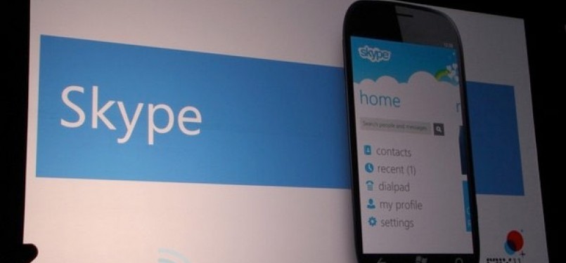 Skype salah satu fitur utama WP 8