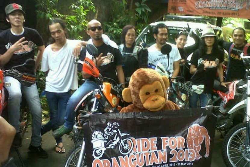 Slank lepas tim kampanye Ride for Orangutan