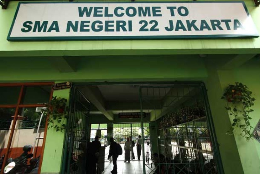 SMA Negreri 22 Jakarta di jalan Utan Kayu, Jakarta Timur.