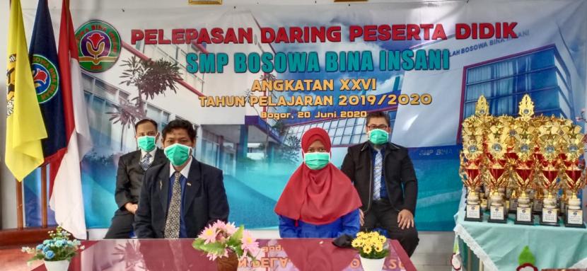 SMP Bosowa  Bina Insani menggelar wisuda angkatan ke-26 tahun pelajaran 2019-2020.