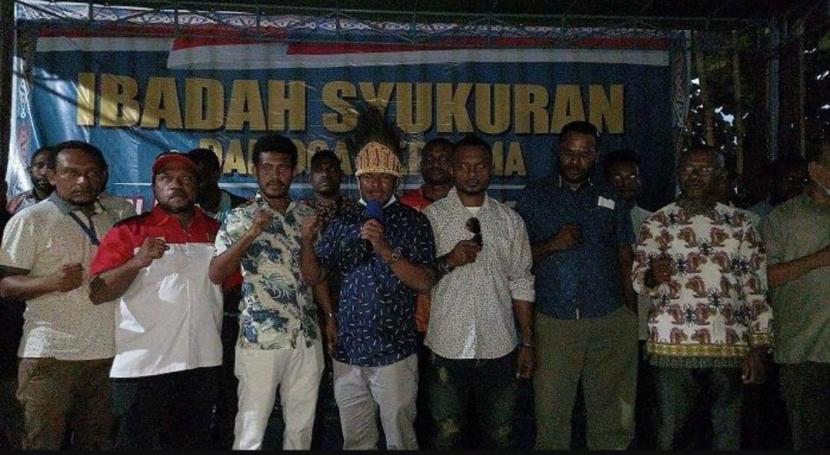 Solidaritas Pemuda dan Mahasiswa Tabi Saireri, Anim-Ha dan Pegunungan Bintang menggelar syukuran mendukung DOB di Tanah Papua.