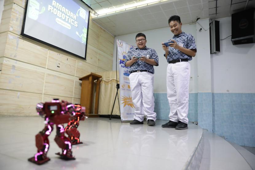 Sosialisasi AMANAH Robotic Competition di SMAS Methodist, Kota Banda Aceh, Kamis (25/7/2024).