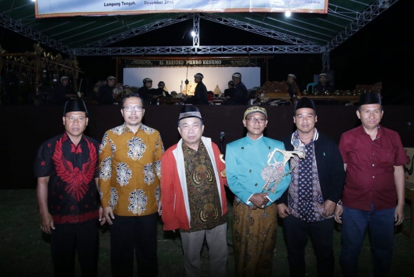 Sosialisasi Empat Pilar dengan metode wayang di Lampung.