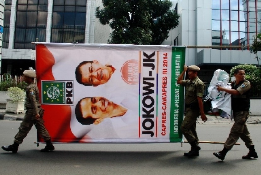 Spanduk dukungan Jokowi-JK