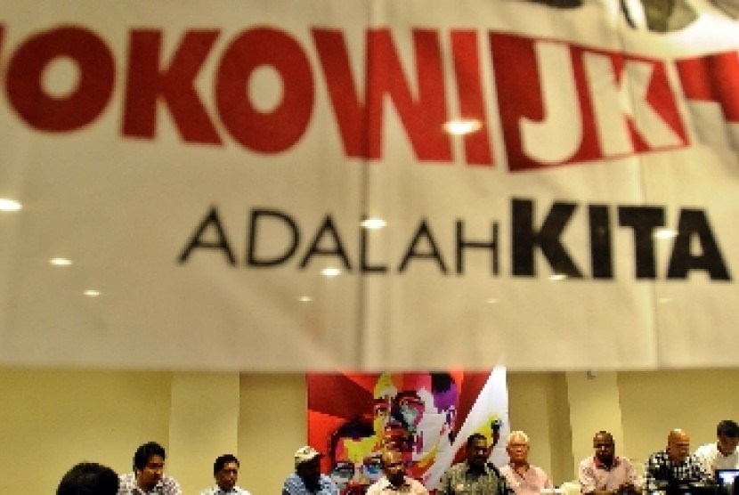 Spanduk dukungan untuk Jokowi-JK.