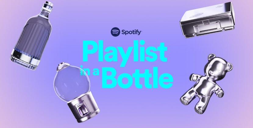 Spotify mengeluarkan fitur baru bernama Spotify Playlist in a Bottle. 