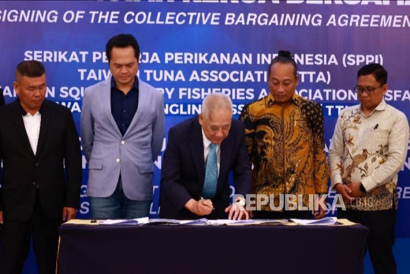 SPPI dan tiga asosiasi Taiwan menandatangani kerja sama terkait perlindungan ABK.