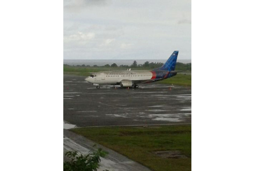 Sriwijaya air tertutup abu vulkanik G. Gamalama.