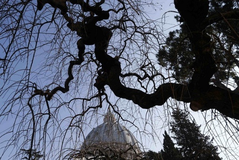 St. Peter Basilica is seen from inside Vatican state on Wednesday. (illustration)