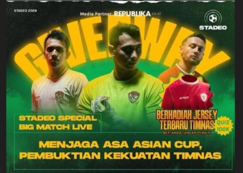 Stadeo Indonesia menggelar live room yang membahas laga Timnas Indonesia lawan Vietnam di kualifikasi Piala Dunia 2026 zona Asia.