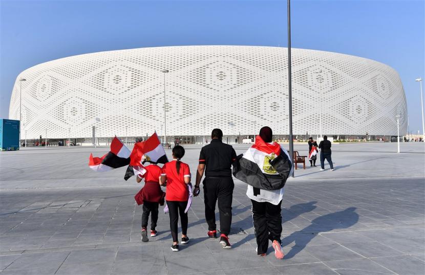 Stadion Al Thumama, salah satu venue Piala Dunia Qatar 2022.