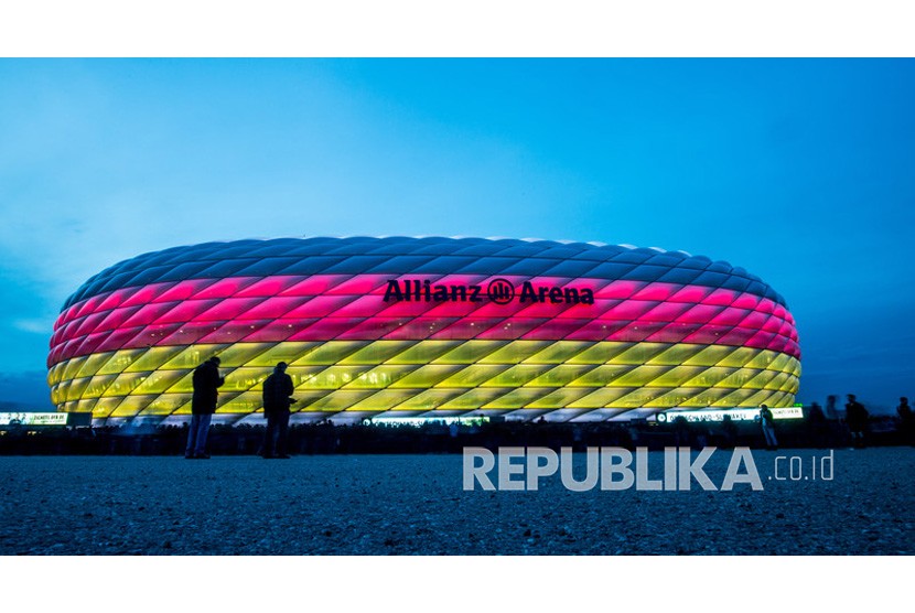 Stadion Allianz Arena, markas Jerman di Euro 2020.