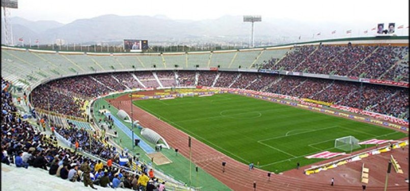 Stadion angker di Teheran, Azadi, yang jadi markas Timnas Iran