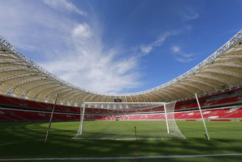 Stadion Beira-Rio, Porto Alegre, menjadi salah venue penyelenggara pertandingan Piala Dunia 2014 Brasil. 