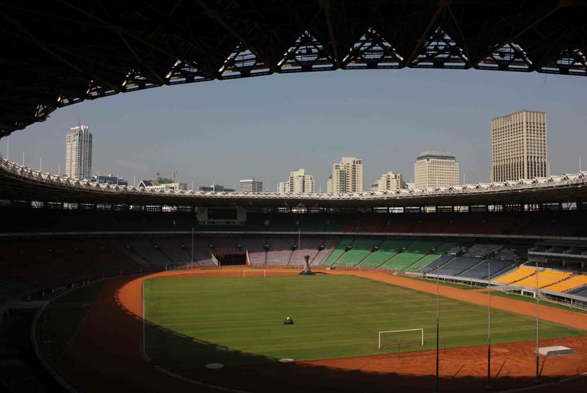 Stadion Gelora Bung Karno. (ANTARA/Aubrey Kandelila Fanani)