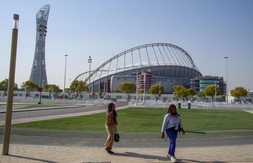 Khalifa International Stadium, one of the venues for the 2022 World Cup in Qatar.