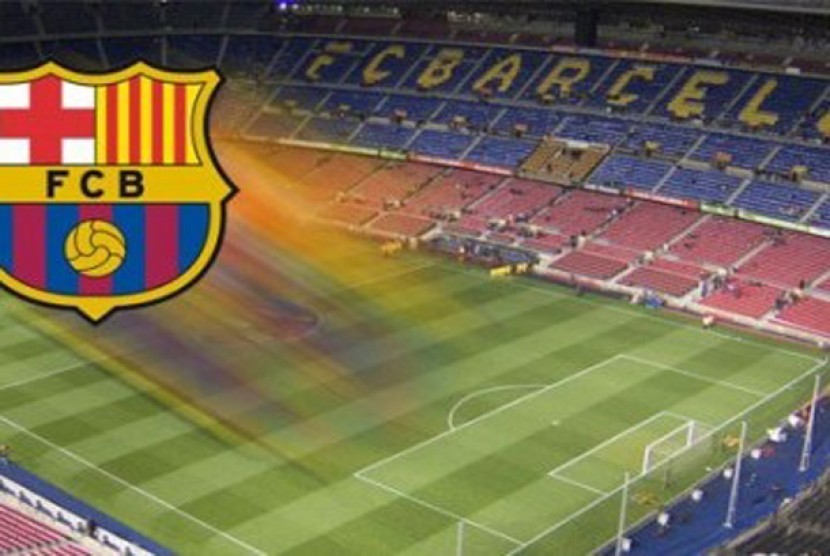 Stadion Nou Camp, kandang Barcelona. Ilustrasi