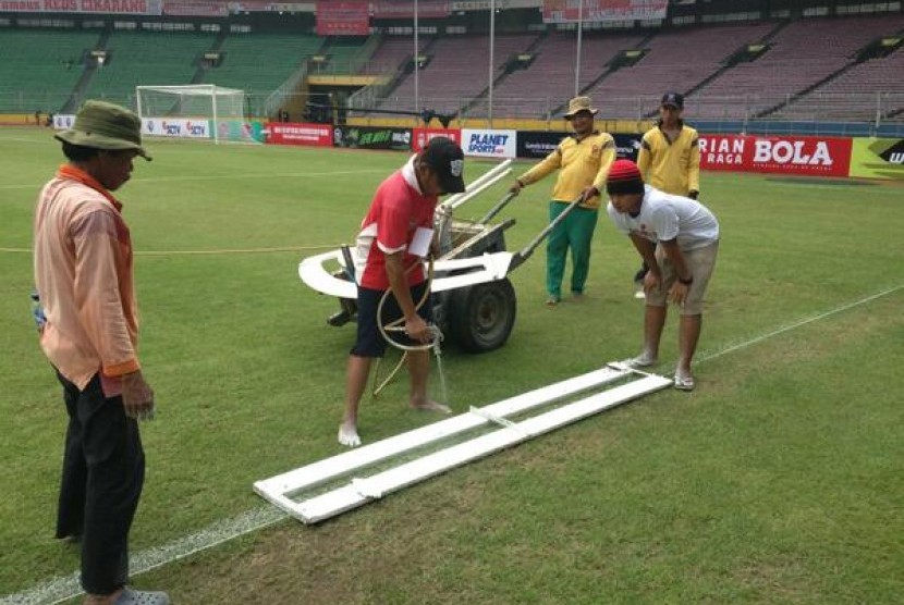 Stadion Utama Gelora Bung Karno (SUGBK), Senayan, Jakarta, berbenah diri jelang duel Indonesia XI-Liverpool    