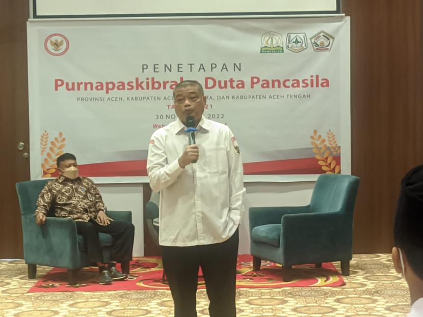 Staff Khusus Ketua Dewan Pengarah Badan Pembinaan Ideologi Pancasila Dr. Antonius Benny Susetyo menyatakan Para Purnapaskibrama Dipanggil dan dipilih menjadi duta pancasila untuk menjadi pelayan bagi bangsa dan negara tercinta ini.