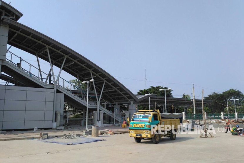 Stasiun baru, Stasiun Bekasi Timur telah memasuki tahap finishing sekitar 90 persen. Selasa (25/7). 