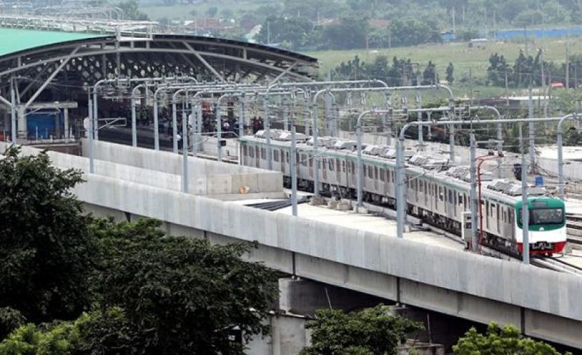 Stasiun metro di Dhaka, Bangladesh.