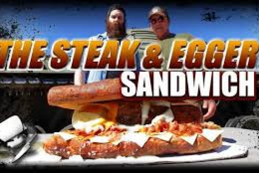 Steak and Egger Sandwich