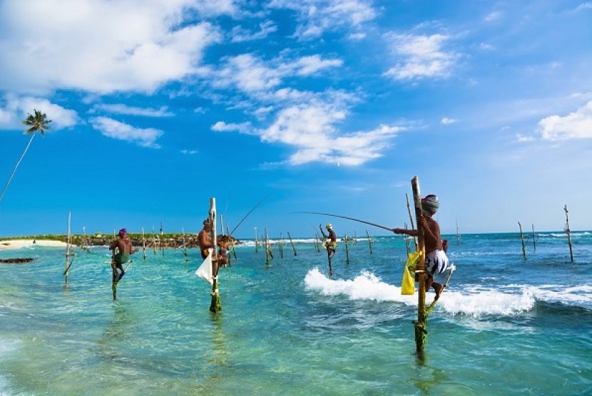 Stilt Fisherman di Srilanka