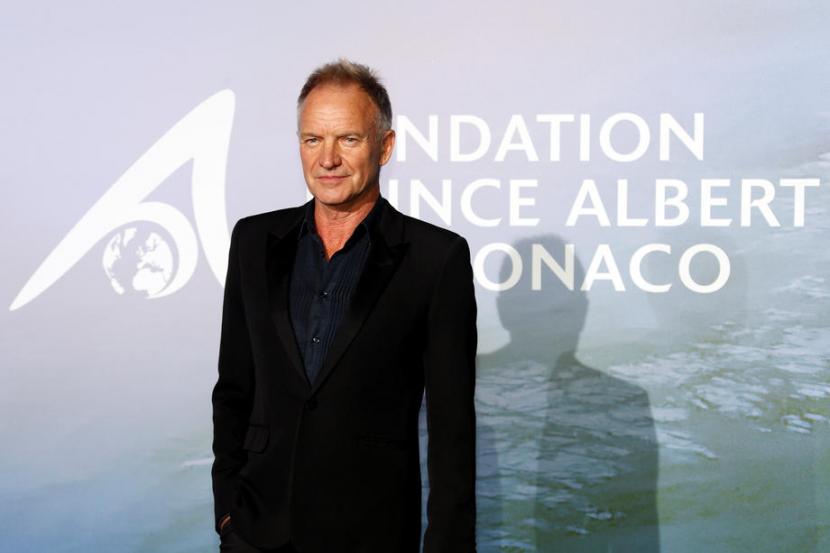 Sting hadir di Monte-Carlo Gala for Planetary Health, Kamis (24/9) malam.