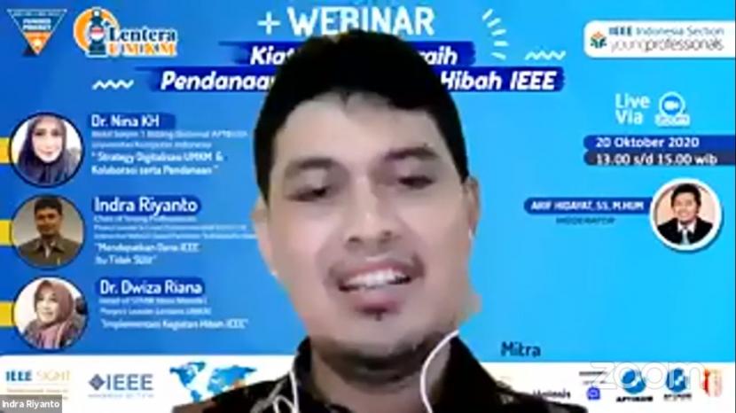 STMIK Nusa Mandiri menggelar webinar cara meraih pendanaan hibah IEEE.