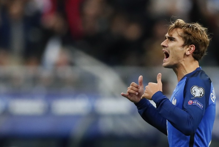 Striker Atletico Madrid dan timnas Prancis, Antoine Griezmann.