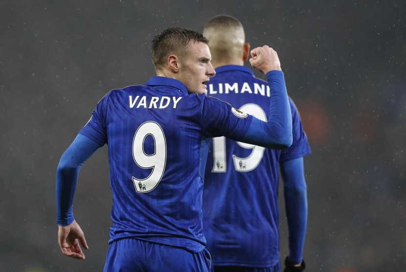 Striker Leicester City, Jamie Vardy (kiri)